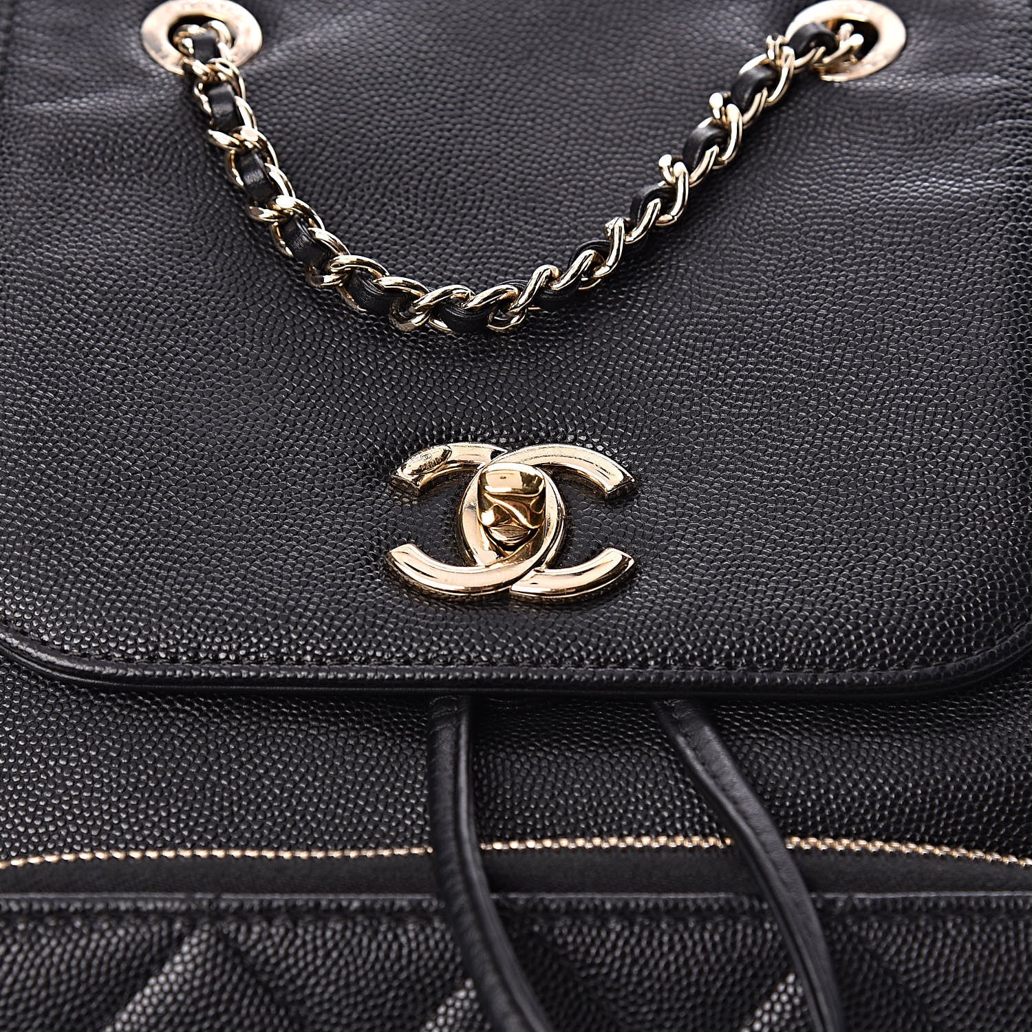 Chanel Caviar Quilted Business Affinity Backpack Black 10 of 13
