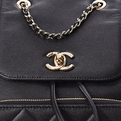 Chanel Caviar Quilted Business Affinity Backpack Black 10 of 13