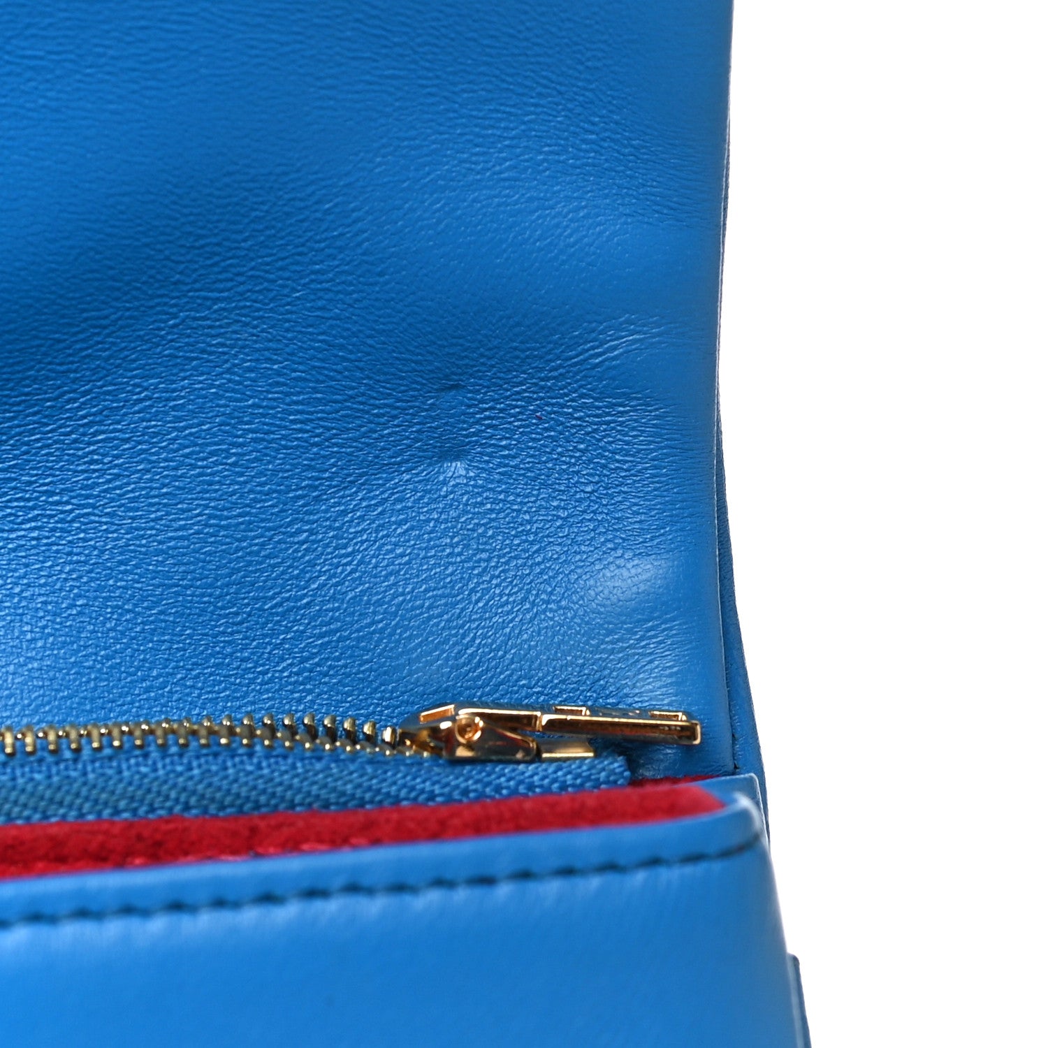 Louis Vuitton Lambskin Embossed Monogram Vuittamins Pochette Coussin Blue Red 11 of 11