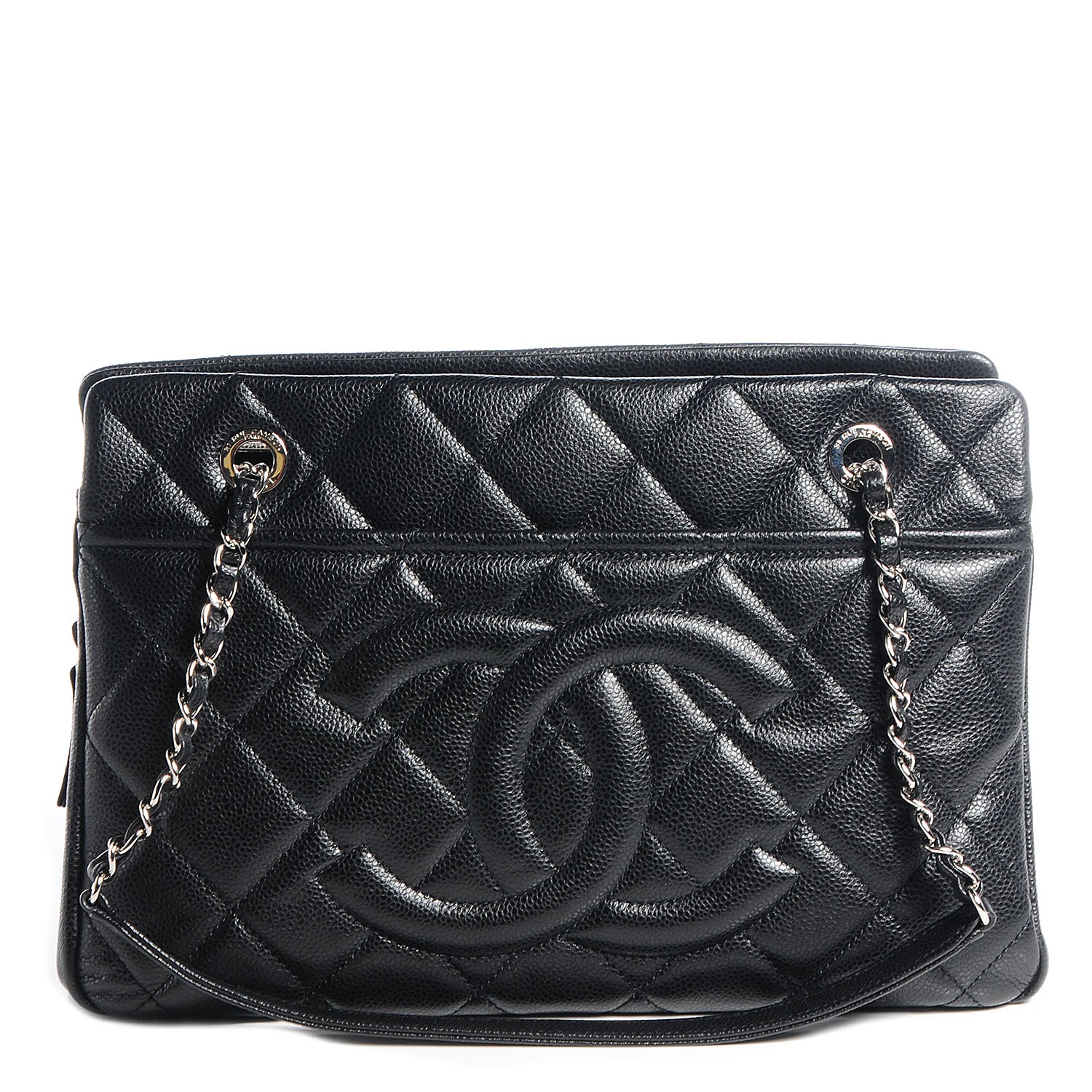 Chanel Caviar CC Timeless Tote Black 1 of 7