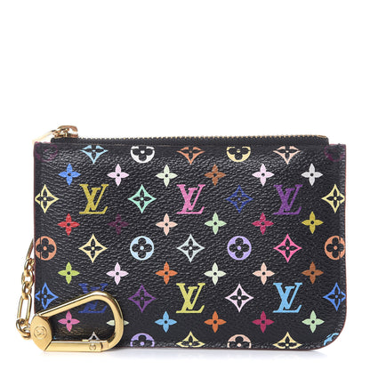 Louis Vuitton Monogram Multicolor Key Pouch Black Grenade 1 of 7