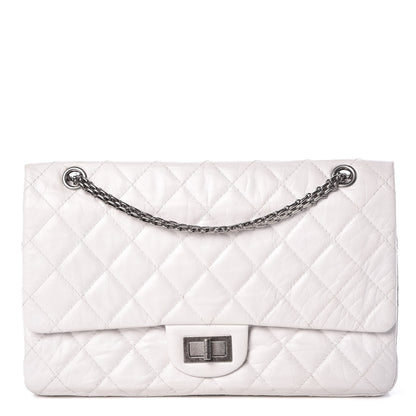 Chanel Aged Calfskin Quilted 50th Anniversary 2.55 Reissue 227 Flap White 1 of 10