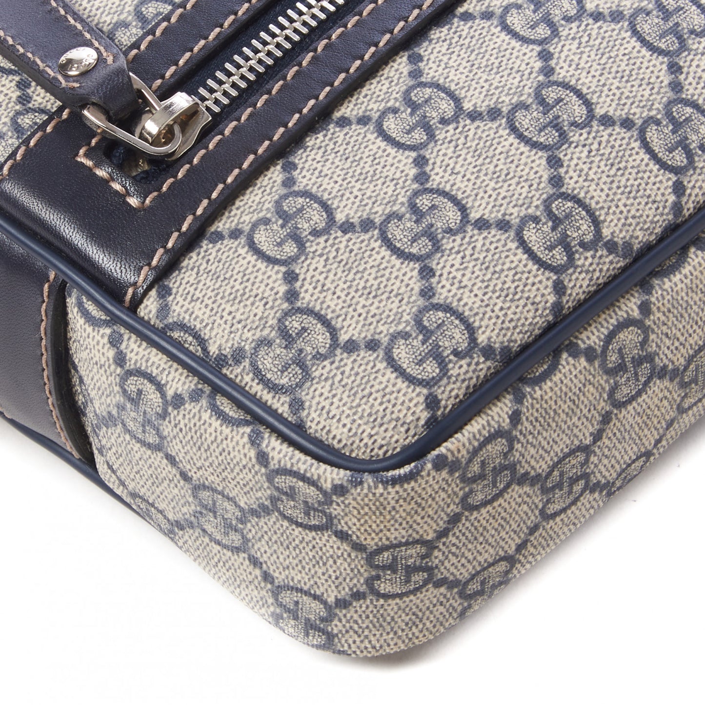 GG Plus Monogram Small Shoulder Bag Navy