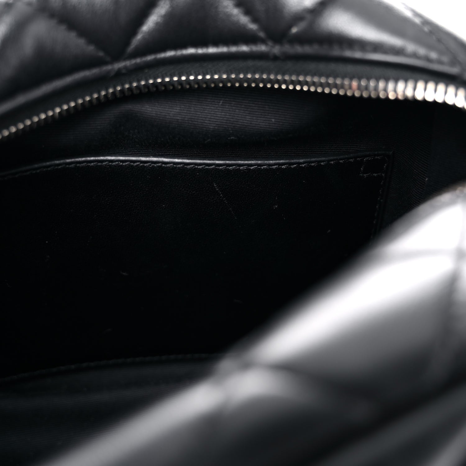 Saint Laurent Calfskin Y Quilted Monogram Small Loulou Bowling Bag Black 12 of 14
