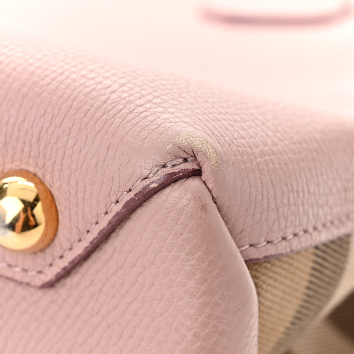 Burberry Derby Calfskin House Check Medium Banner Tote Pale Orchid 11 of 11