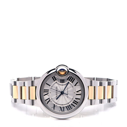 Cartier Stainless Steel 18K Yellow Gold 33mm Ballon Bleu De Cartier Automatic Watch 2 of 5