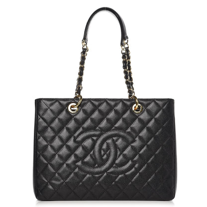 Chanel Caviar Quilted Grand Shopping Tote GST Black 1 of 14