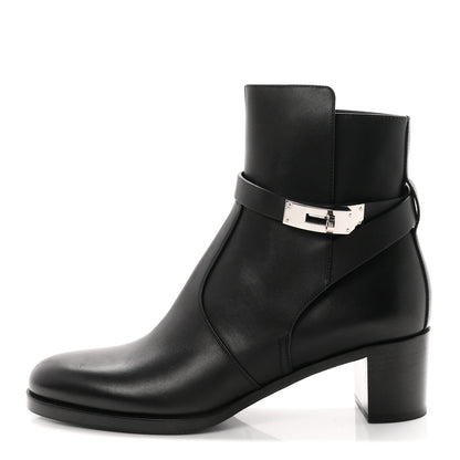 Hermes Calfskin Frenchie 50 Ankle Boots 39 Black 1 of 9