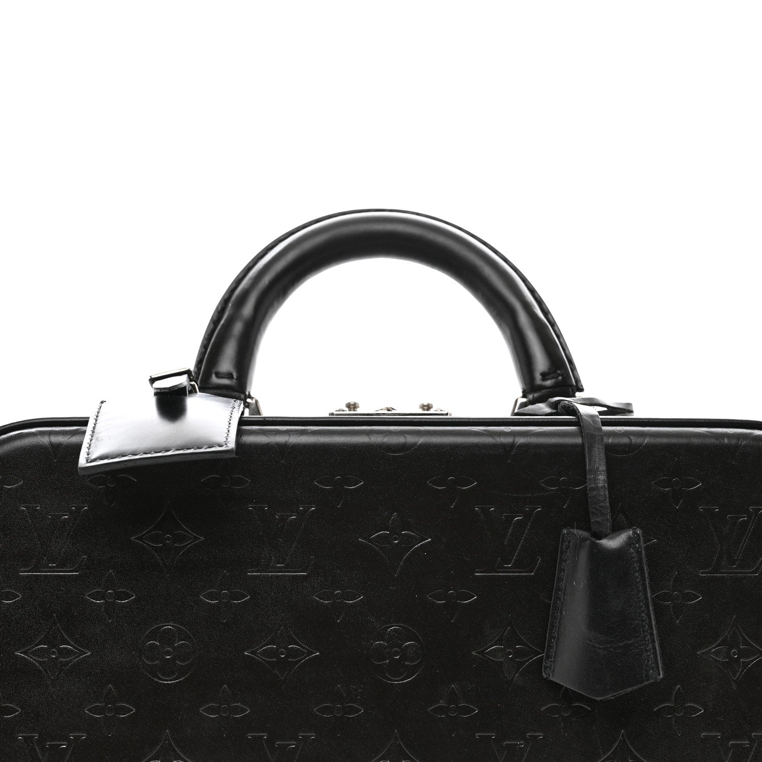 Louis Vuitton Monogram Glace Valisette MM Black 6 of 12