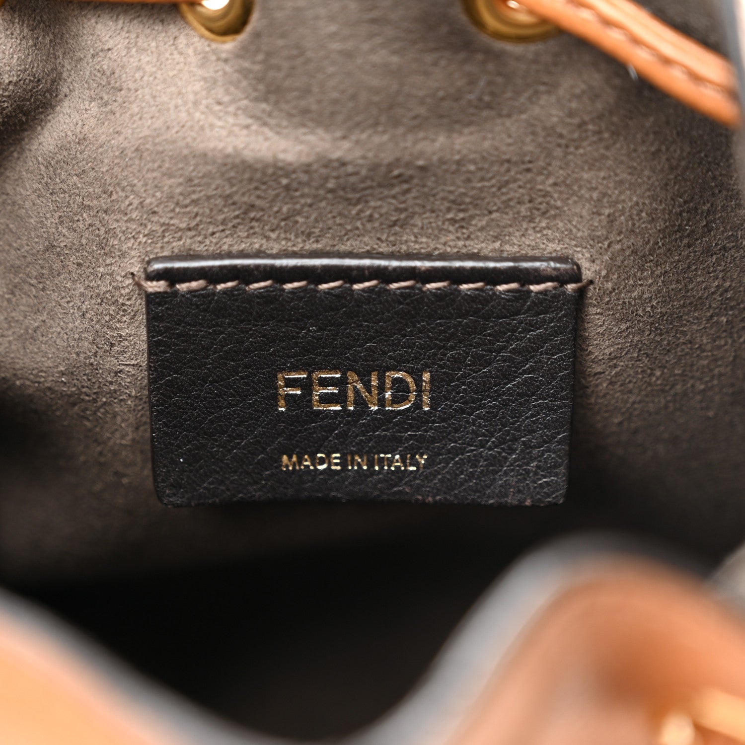Fendi Vitello Cruise F is Fendi Mini Mon Tresor Bucket Bag Nocciola 6 of 19