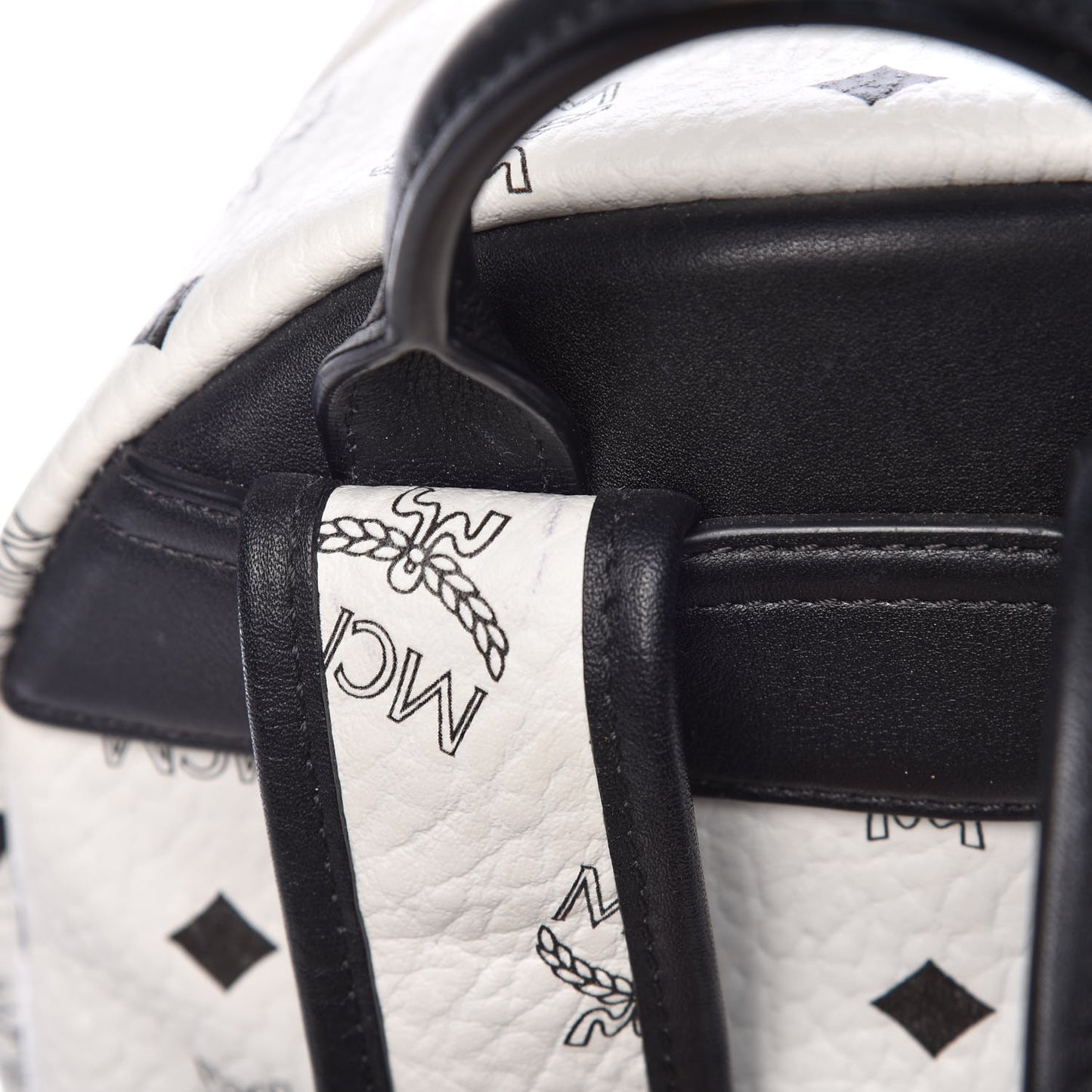 Visetos Small Side Stud Stark Backpack White