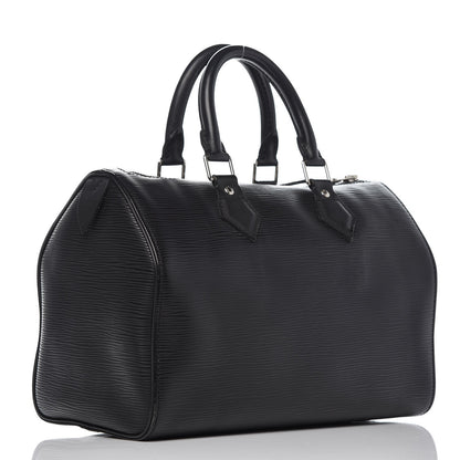 Louis Vuitton Epi Speedy 25 Black 3 of 10