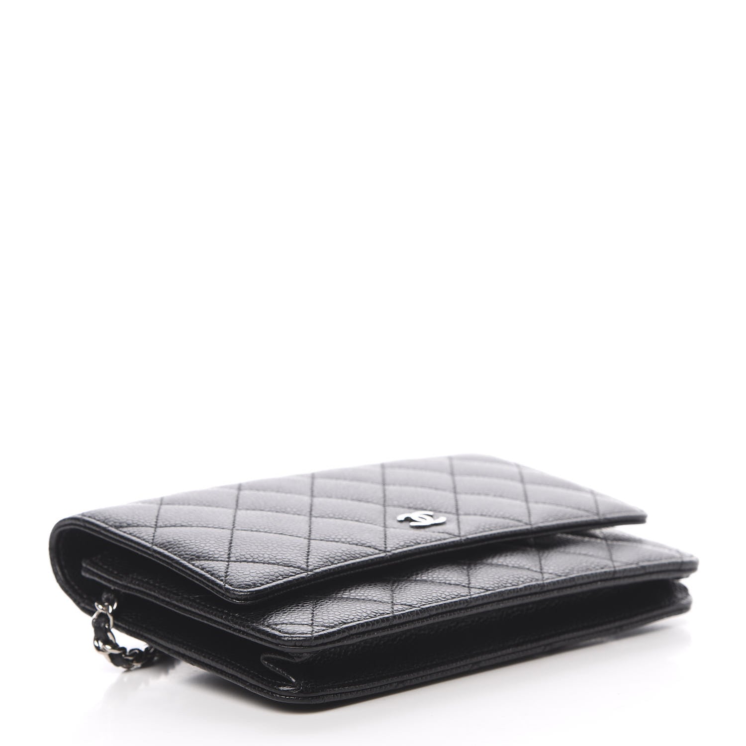 Chanel Caviar Quilted Wallet On Chain WOC Black 4 of 15