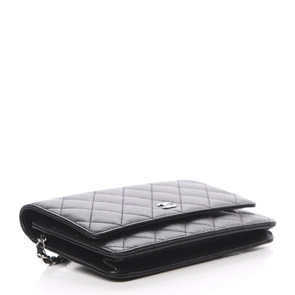 Chanel Caviar Quilted Wallet On Chain WOC Black 4 of 15