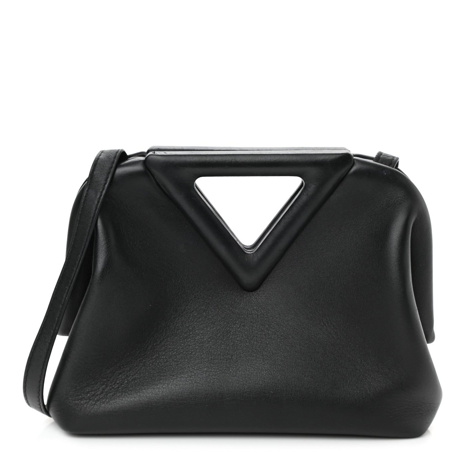 Bottega Veneta Calfskin Small The Point Triangle Bag Black 1 of 7