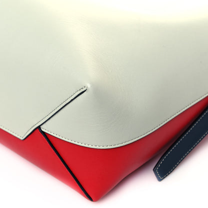 Celine Shiny Smooth Calfskin Small Twisted Cabas Jade Bright Red 10 of 12