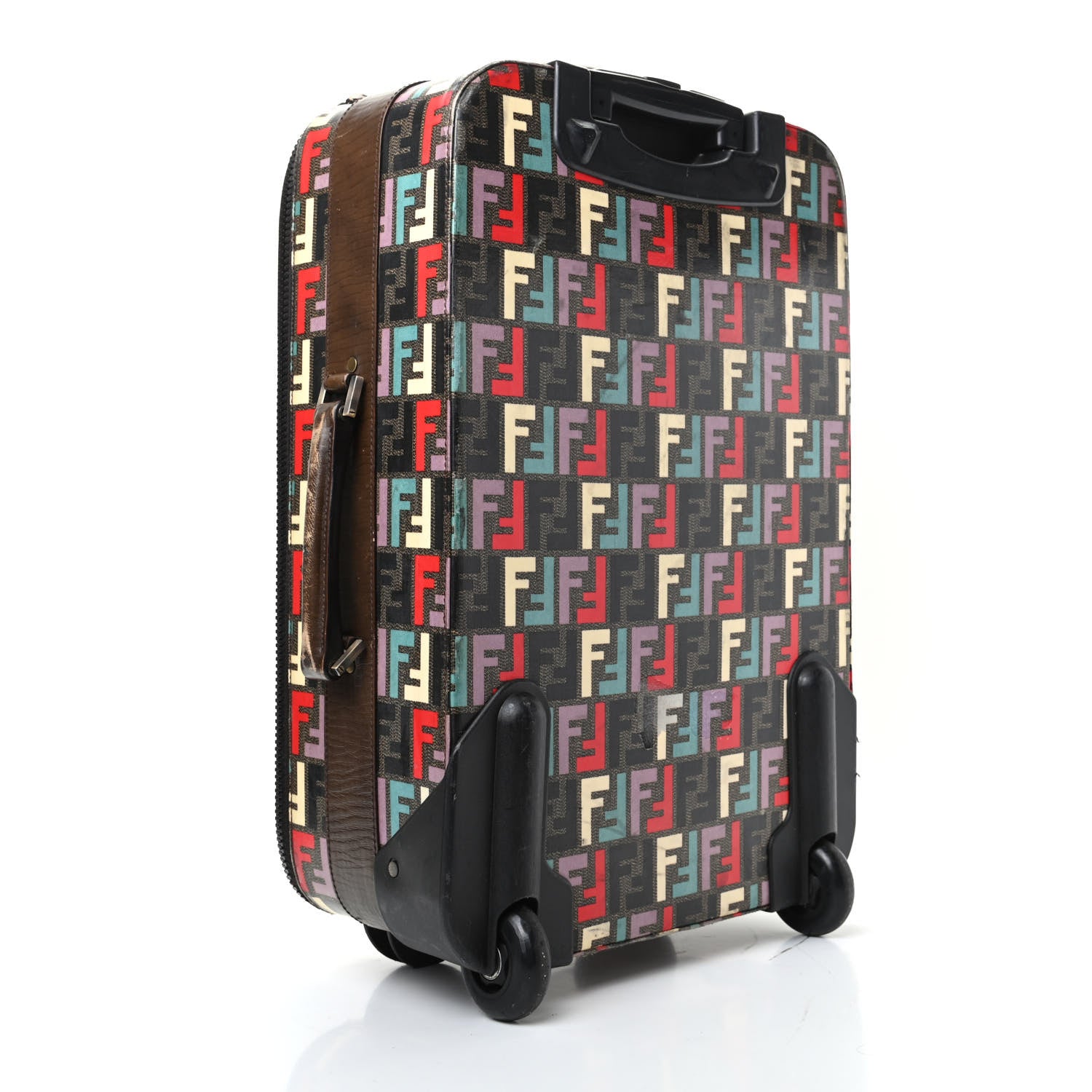 Fendi Zucca Spalmati FF Multicolor Carry On Luggage Black Multicolor 2 of 12