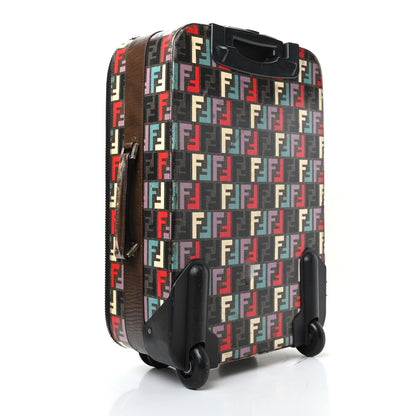 Fendi Zucca Spalmati FF Multicolor Carry On Luggage Black Multicolor 2 of 12