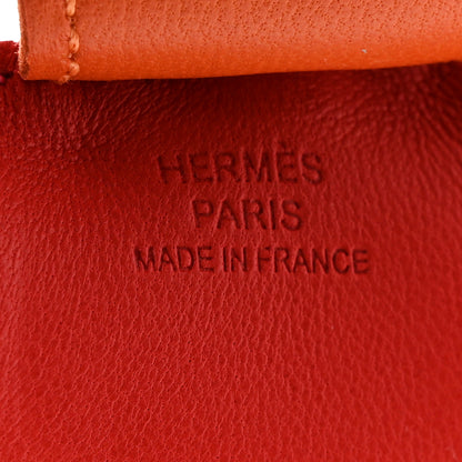 Hermes Milo Lambskin Grigri Rodeo Horse Bag Charm MM Rouge Rose Indien Jaipur Feu 3 of 3