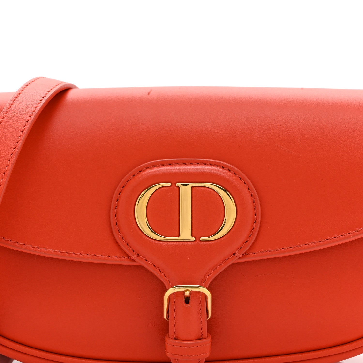 Christian Dior Box Calfskin East West Bobby Bag Orange 8 of 10