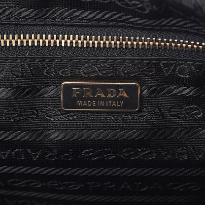 Prada Nappa Metal Grommet Bauletto Black 6 of 9
