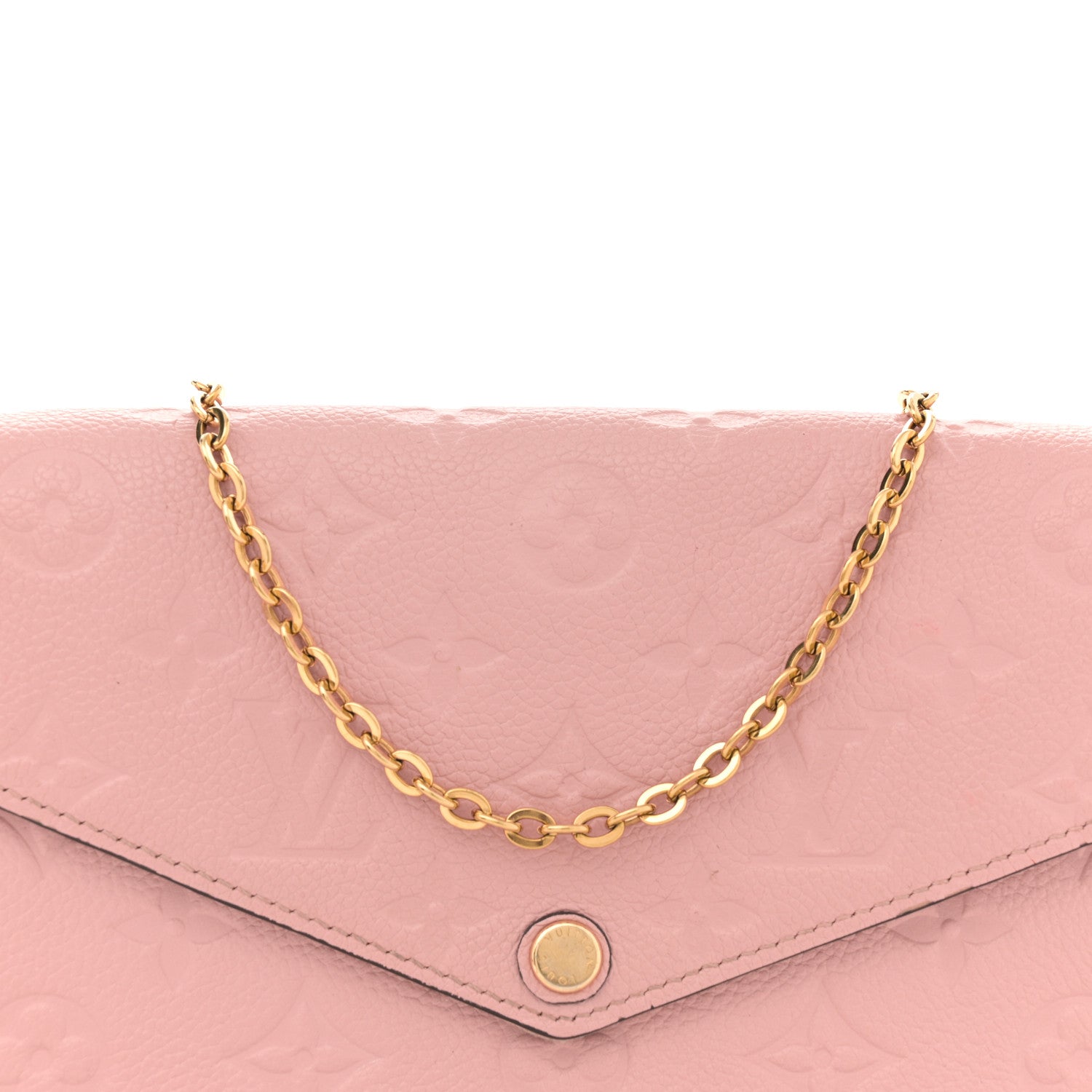 Louis Vuitton Empreinte Pochette Felicie Chain Wallet Rose Poudre 8 of 17