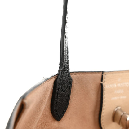 Louis Vuitton Calfskin Lockme Cabas Vanille Black 11 of 14