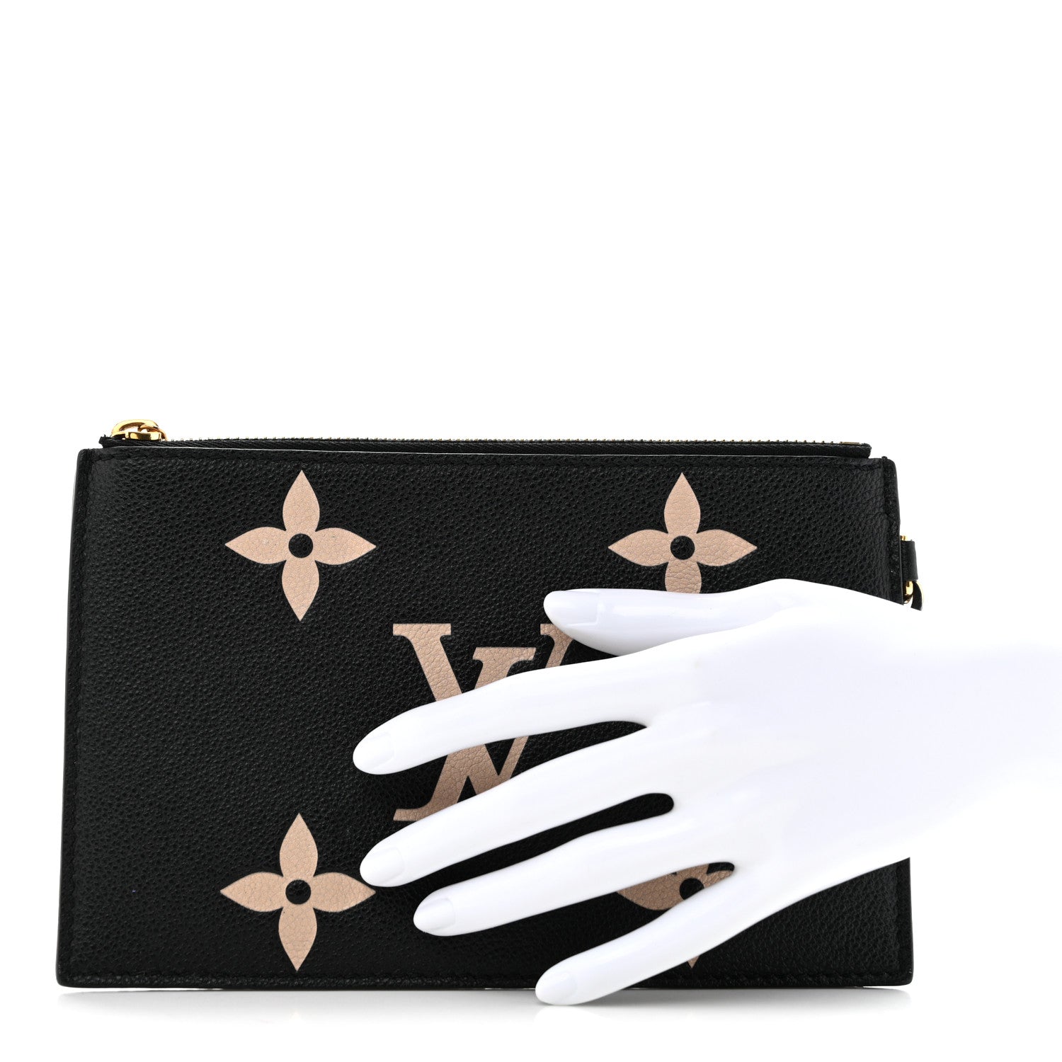 Louis Vuitton Empreinte Monogram Giant Neonoe MM Pochette Black Beige 2 of 9