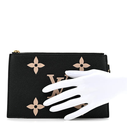 Louis Vuitton Empreinte Monogram Giant Neonoe MM Pochette Black Beige 2 of 9