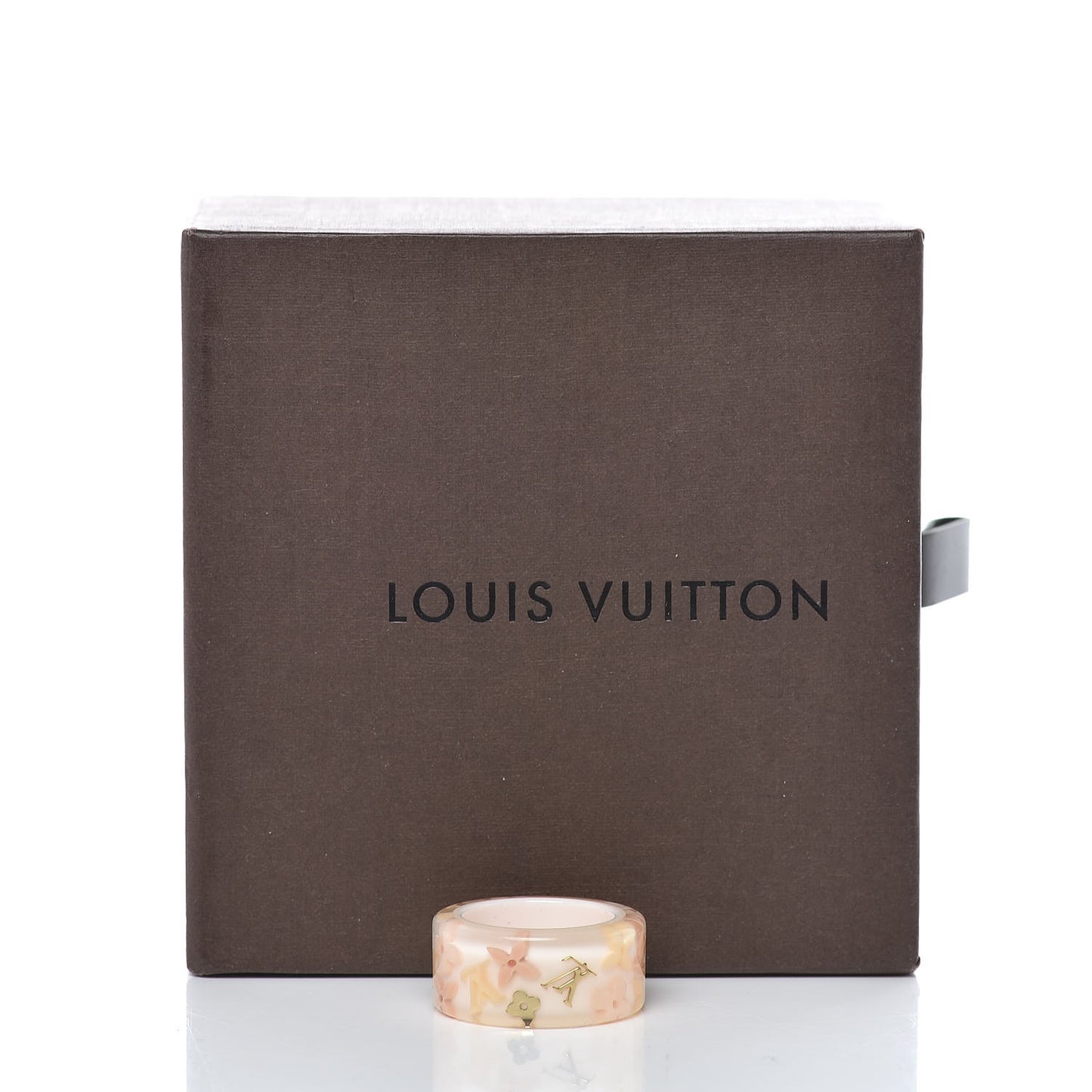 Swarovski Crystal Resin Inclusion Ring L Beige