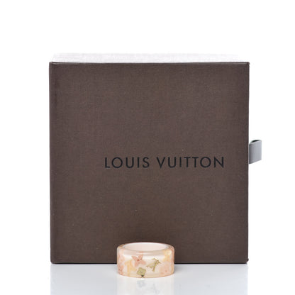 Louis Vuitton Swarovski Crystal Resin Inclusion Ring L Beige 5 of 5