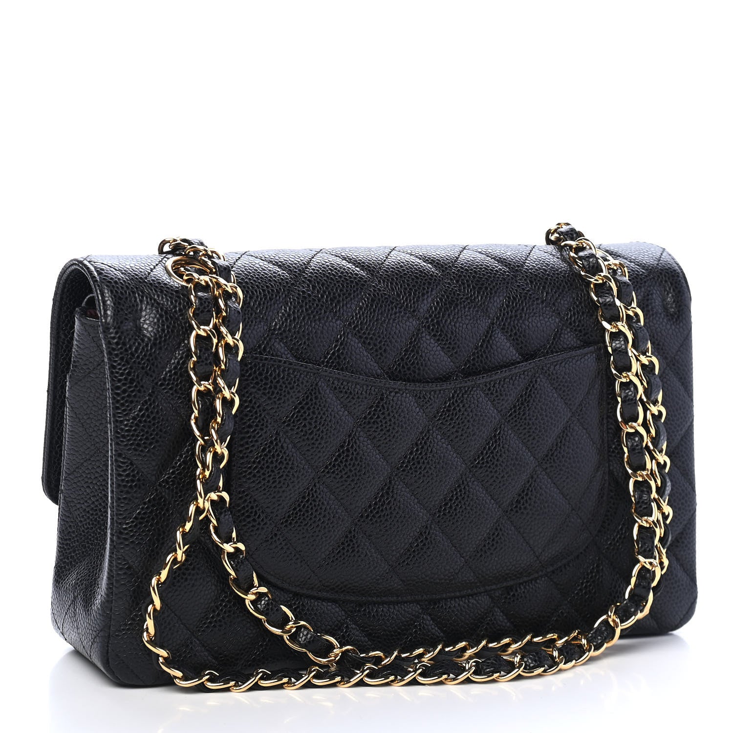 Chanel Caviar Quilted Medium Double Flap Black 3 of 9
