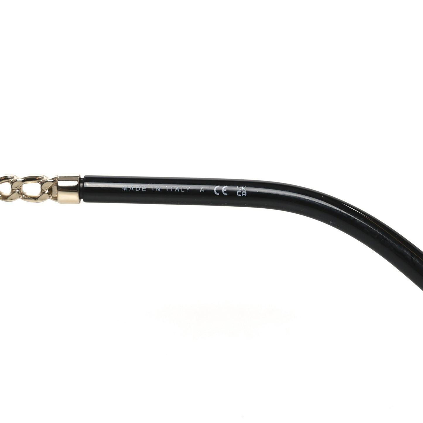 Metal Removable Chain Square Sunglasses 4244 Black