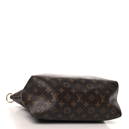 Louis Vuitton Monogram Flower Zipped Tote MM Black 4 of 11