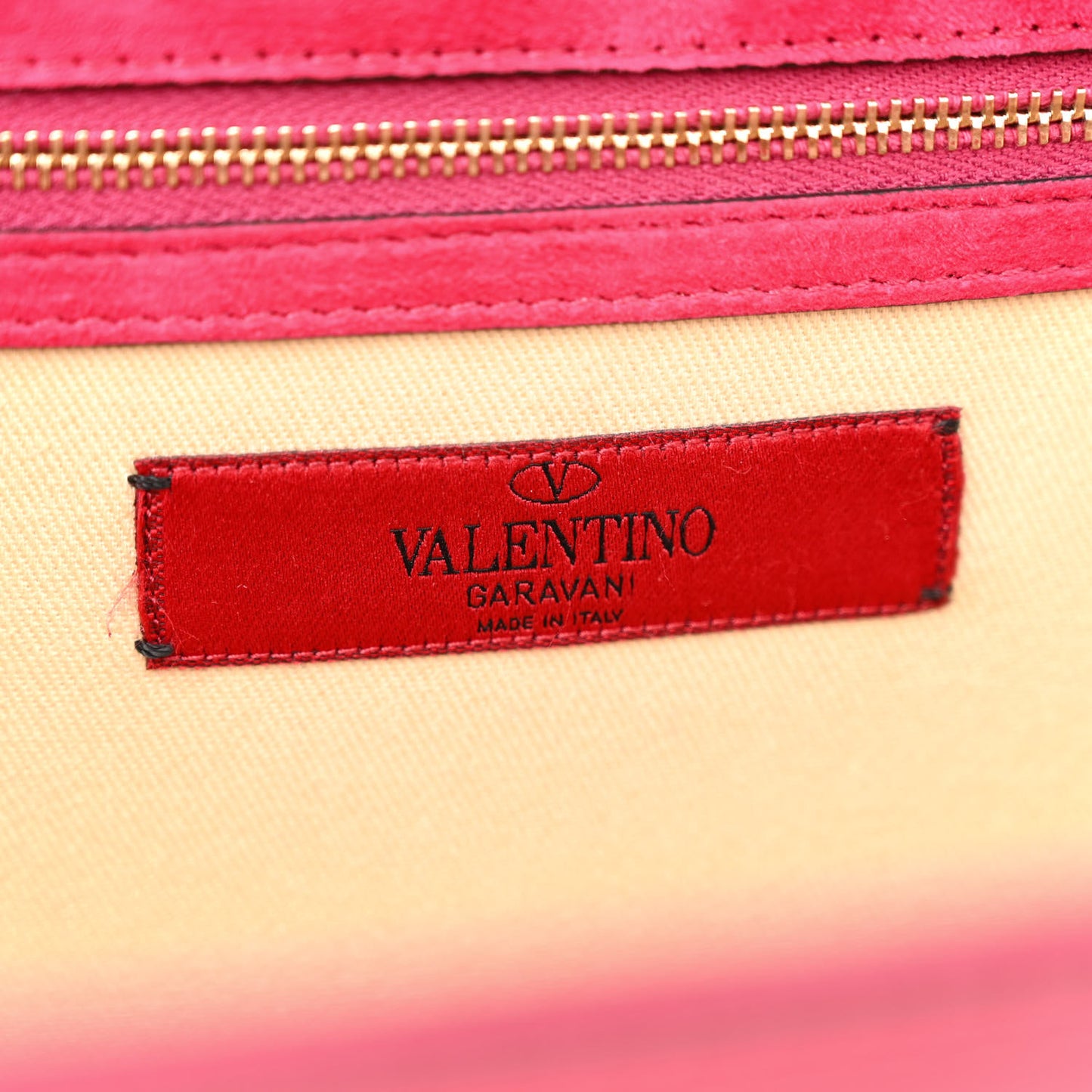 Patent Large Glam Lock Rockstud Flap Red