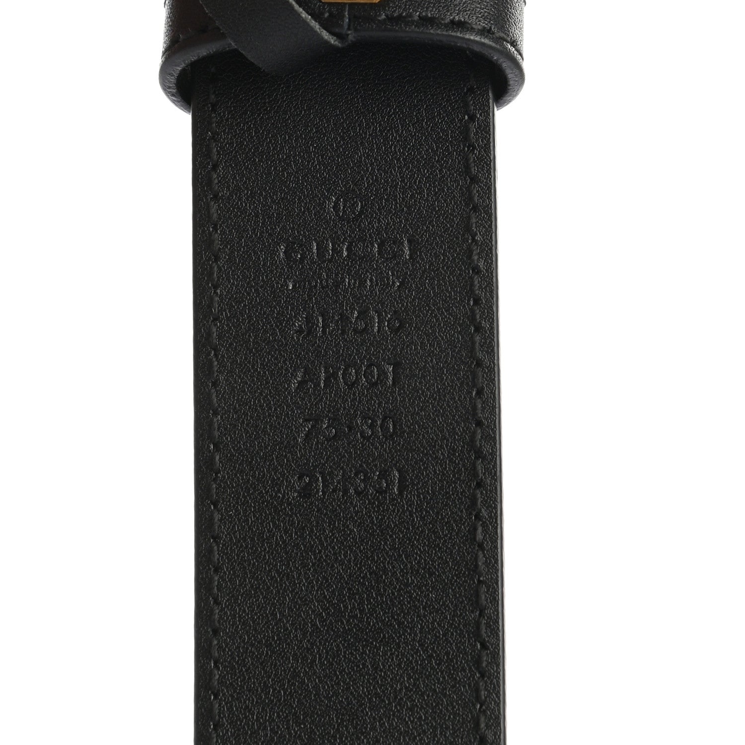 Gucci Calfskin Double G 30mm Belt 75 30 Black 5 of 5