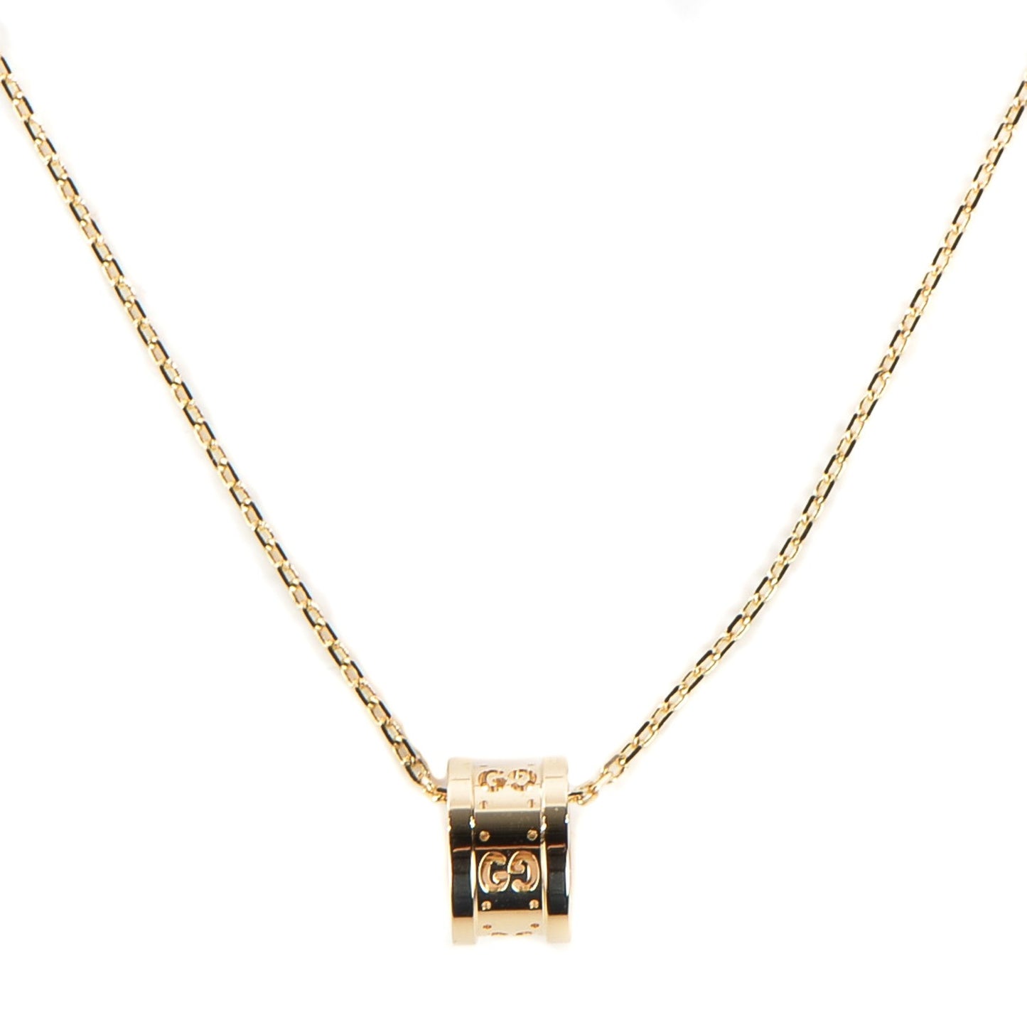 18K Yellow Gold Icon Twirl Pendant Necklace