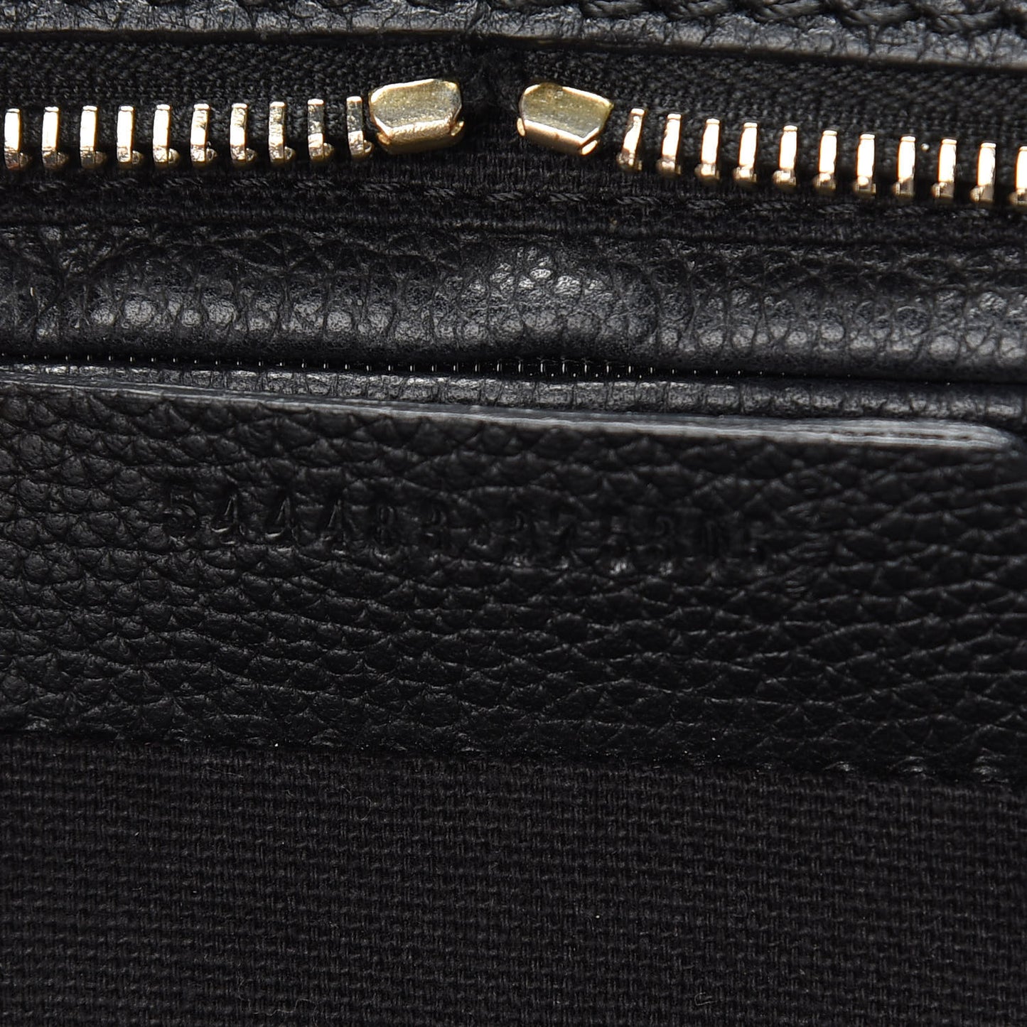 Pebbled Calfskin Large Skull Padlock Zip Around Tote Black