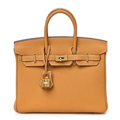 Hermes Togo Birkin 25 Natural Sable 1 of 10
