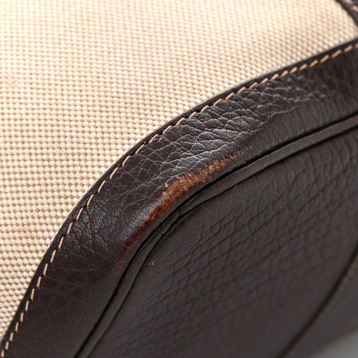 Hermes Buffle Skipper Toile Garden Party 36 MM Tote Marron Fonce 13 of 13