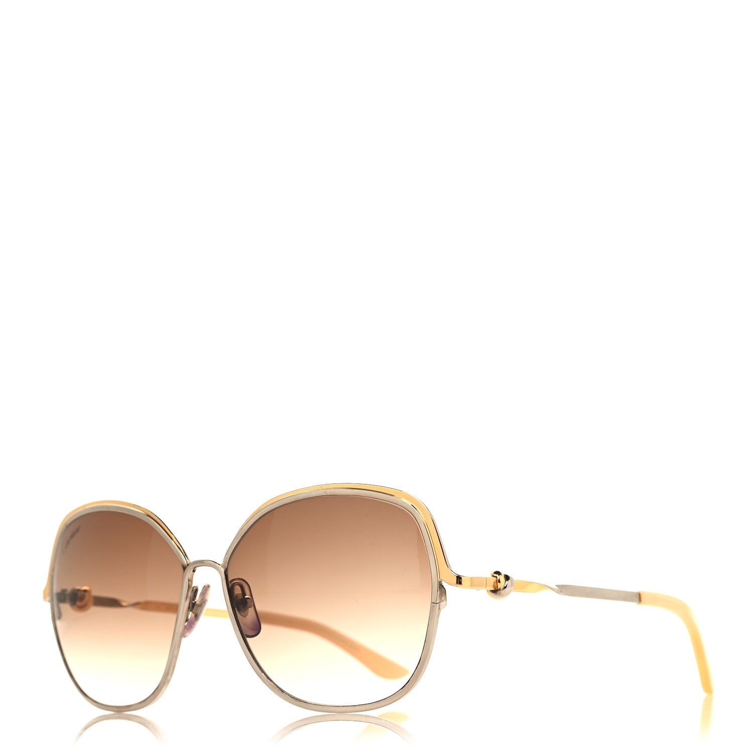 Cartier Metal Trinity Sunglasses 140 Gold Silver 1 of 6