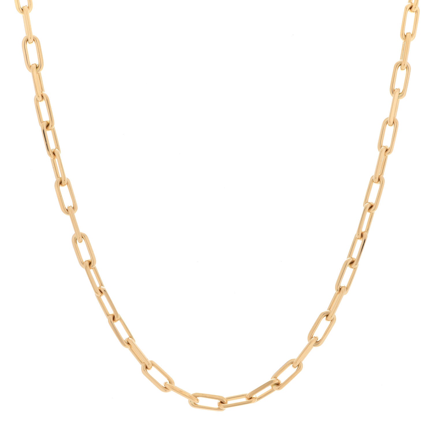 Cartier 18K Yellow Gold SM Santos De Cartier Link Necklace 1 of 6