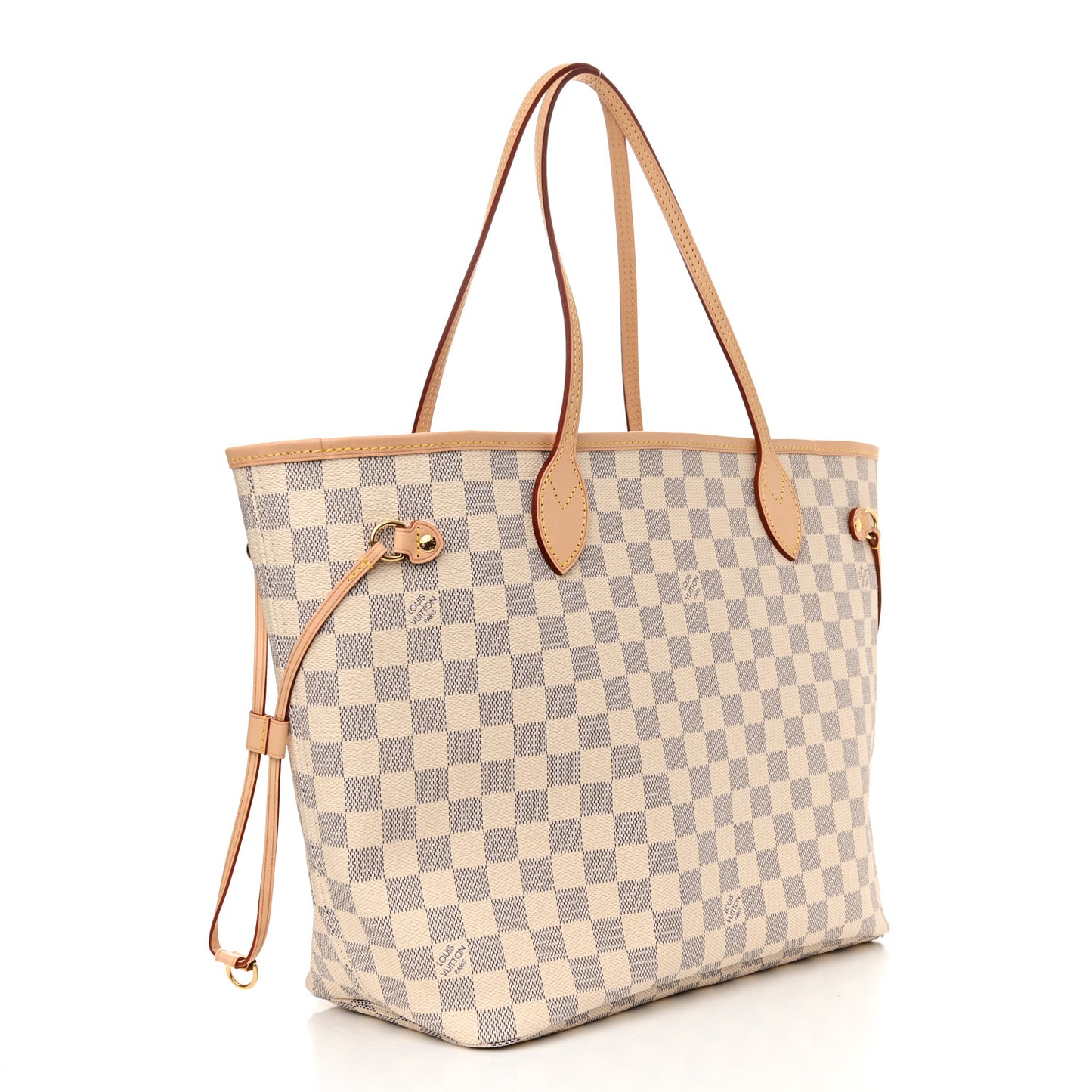Damier Azur Neo Neverfull MM Rose Ballerine