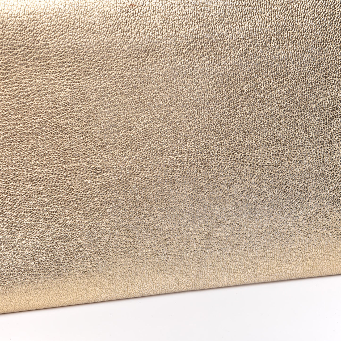 Metallic Goatskin Small Belle De Jour Clutch Gold