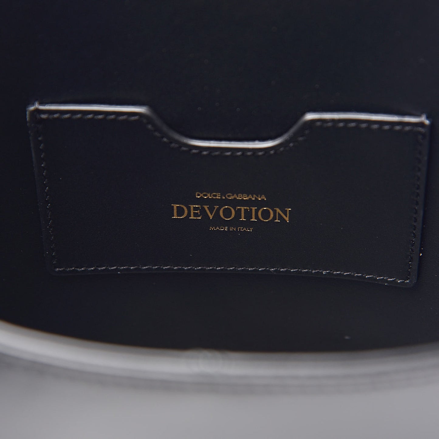 Smooth Calfskin Devotion Bucket Top Handle Bag Black