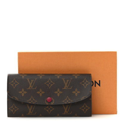 Louis Vuitton Monogram Emilie Wallet Fuchsia 9 of 9