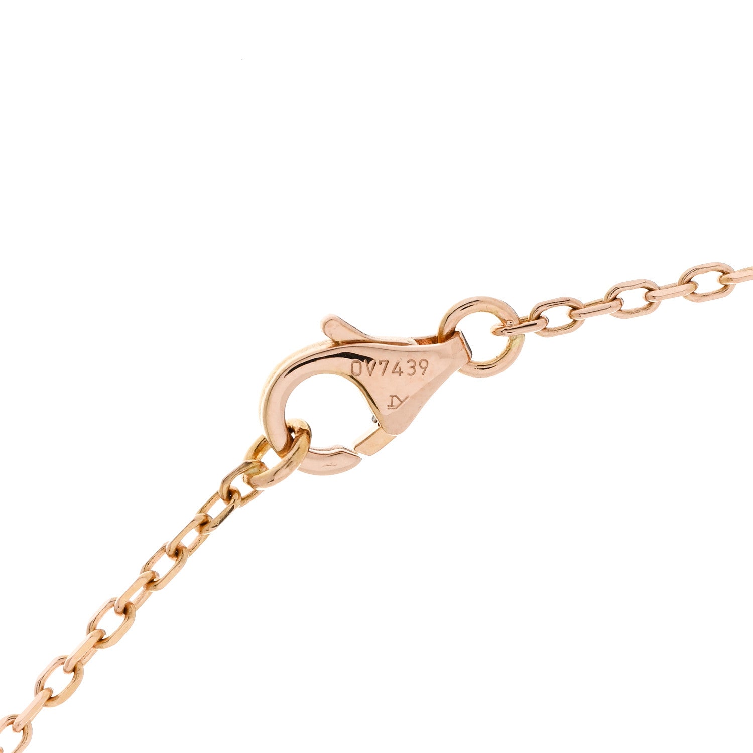 Cartier 18K Pink Gold Pink Sapphire XS Hearts and Symbols Necklace 5 of 5