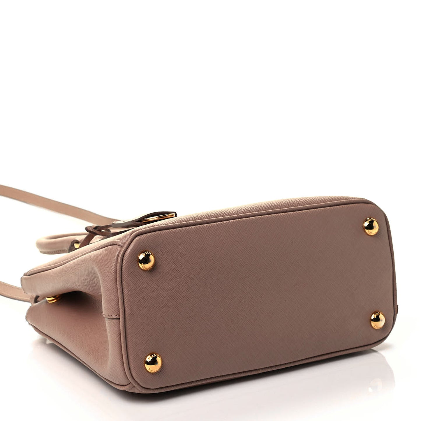 Saffiano Mini Galleria Double Zip Tote Cipria