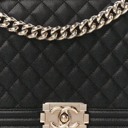 Chanel Caviar Quilted New Medium Boy Flap Black 8 of 10