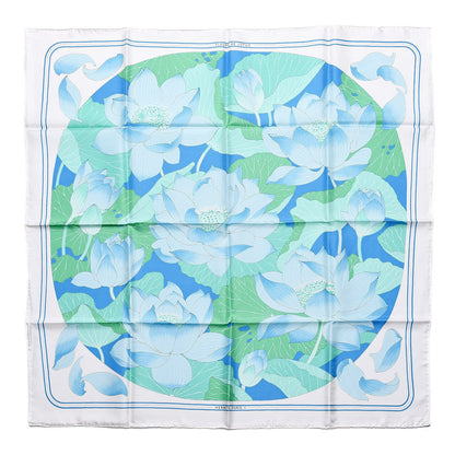 Hermes Silk Fleurs de Lotus Scarf 90 1 of 6